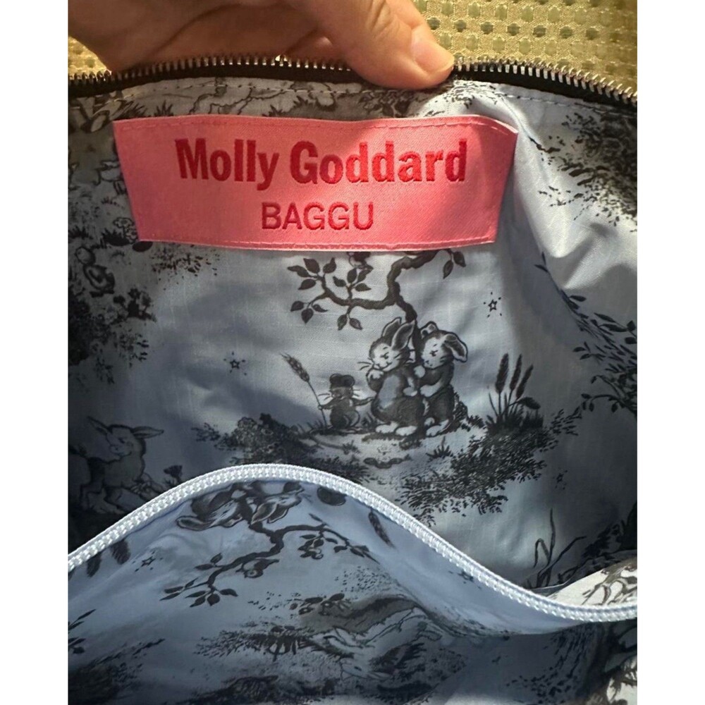 MOLLY GODDARD Black Baggu Popper Strap Medium Crescent Bag RARE DISCONTINUED  - Picture 4 of 7